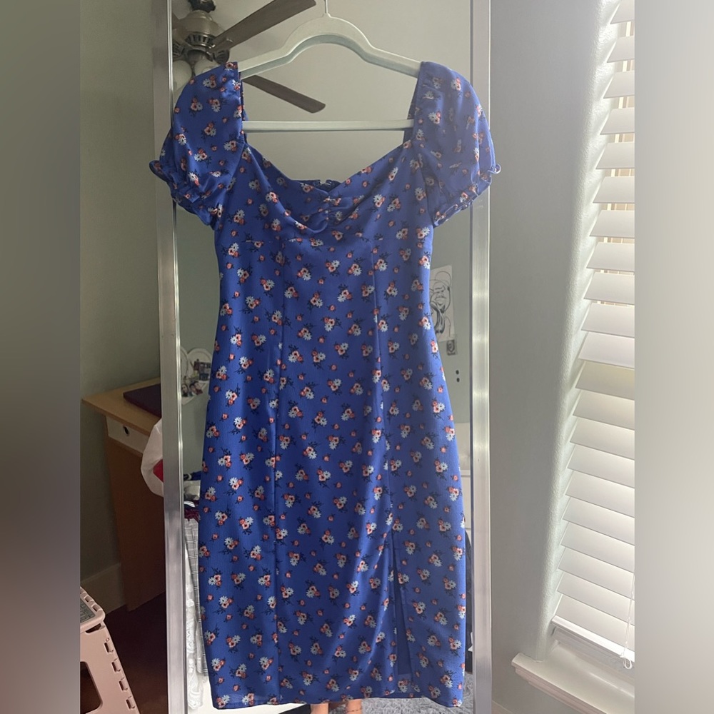 Blue Floral dress